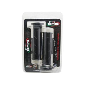 Revêtements de poignée Domino On Road type Honda noir